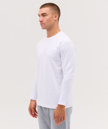 Essential Long Sleeve Tee – T Shirts – available in Black, White – thumbnail 3 of 14