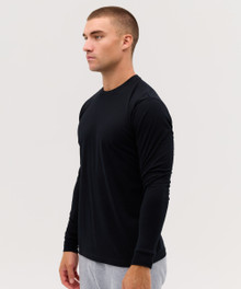 Essential Long Sleeve Tee – T Shirts – available in Black, White – thumbnail 4 of 14