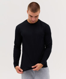Essential Long Sleeve Tee – T Shirts – available in Black, White – thumbnail 9 of 14