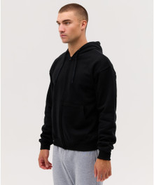 Jarvis Zip Hood – Hoodies – available in Black, Bottle Green, Dark Grey Marle, Maroon and 4 more – thumbnail 2 of 19