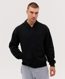Jarvis Zip Hood – Hoodies – available in Black, Bottle Green, Dark Grey Marle, Maroon and 4 more – thumbnail 4 of 19