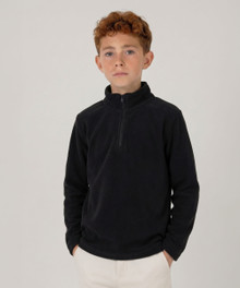 Youth Everest Polar Fleece 1/4 Zip – Misc Clothing – available in Black, Bottle Green, Navy Blue – thumbnail 1 of 4