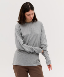 Hawkins/Essential Long Sleeve Tee – T Shirts – available in Black, Grey Marle, Navy, White – thumbnail 10 of 10