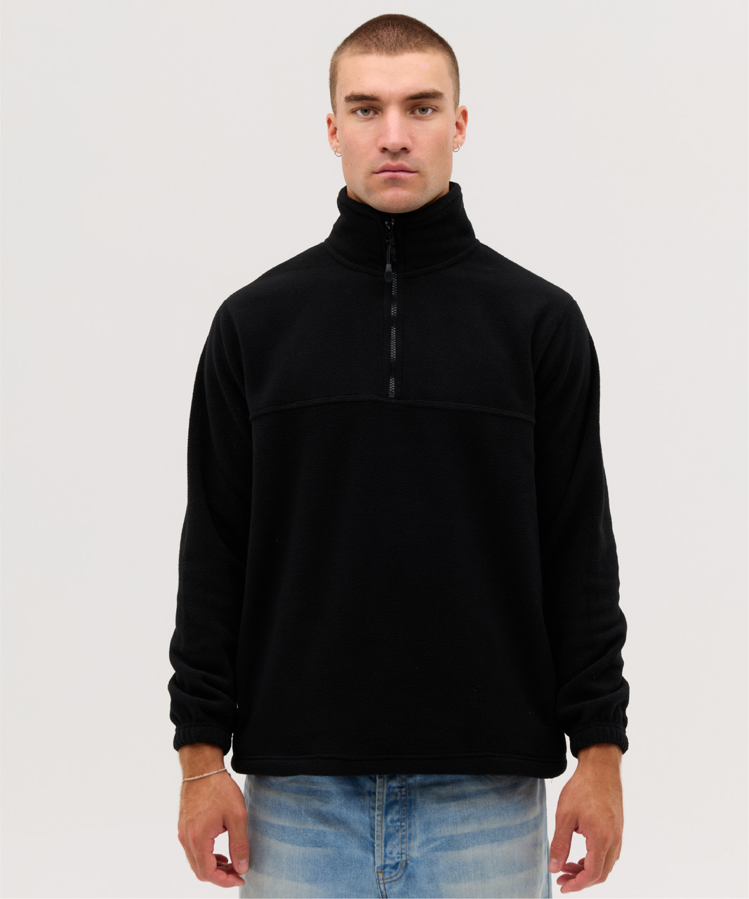 Everest Polar Fleece 1/4 Zip – Jackets – available in Black, Bottle Green, Navy Blue – photo 1 of 17