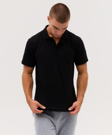 Raven Polo – Polo Shirts – available in Black, Grey Marle, Navy, Red and 2 more – thumbnail 4 of 5