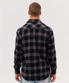Base Flannel Long Sleeve Shirt – Shirts – available in Grey/Black, Red/Black – thumbnail 6 of 10