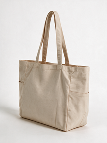 Bondi Canvas Tote Bag – Bags – available in Black, Camel, Natural, Navy – thumbnail 5 of 8