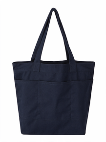 Proper Tote Bag with 3 Pockets – Bags – available in Black, Cream, Navy – thumbnail 3 of 6