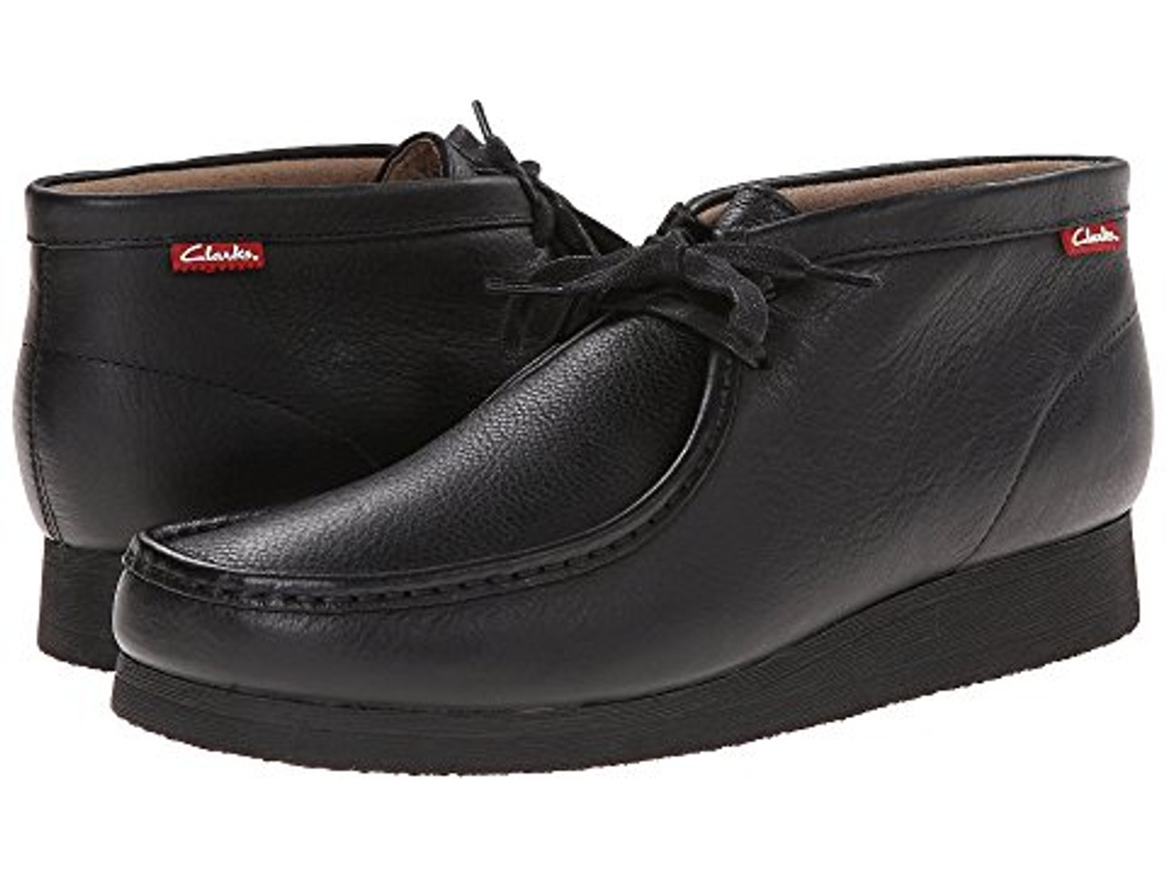 clarks stinson hi black suede