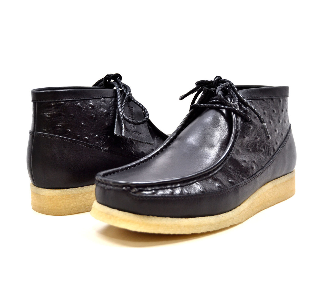 Ostrich Leather Hide | Black