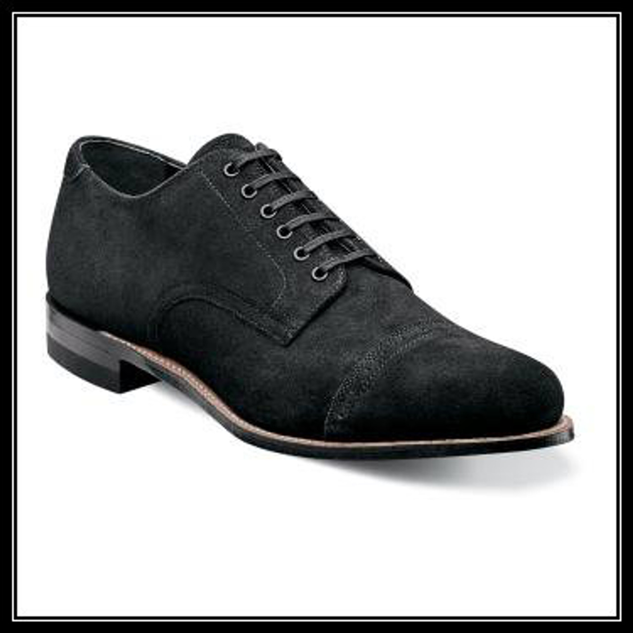 black suede stacy adams