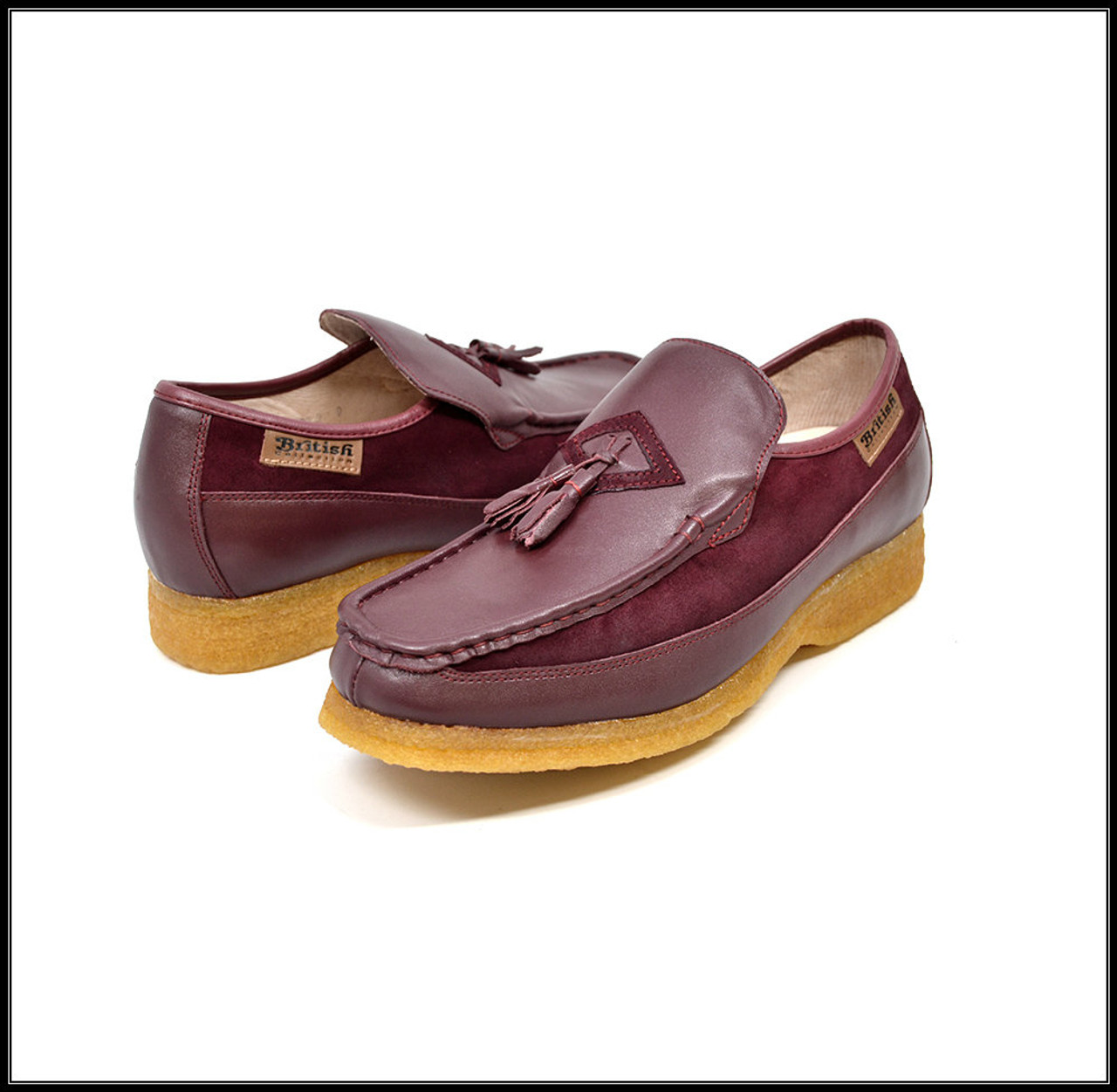 Burgundy Leather and Suede 76523.1550678281