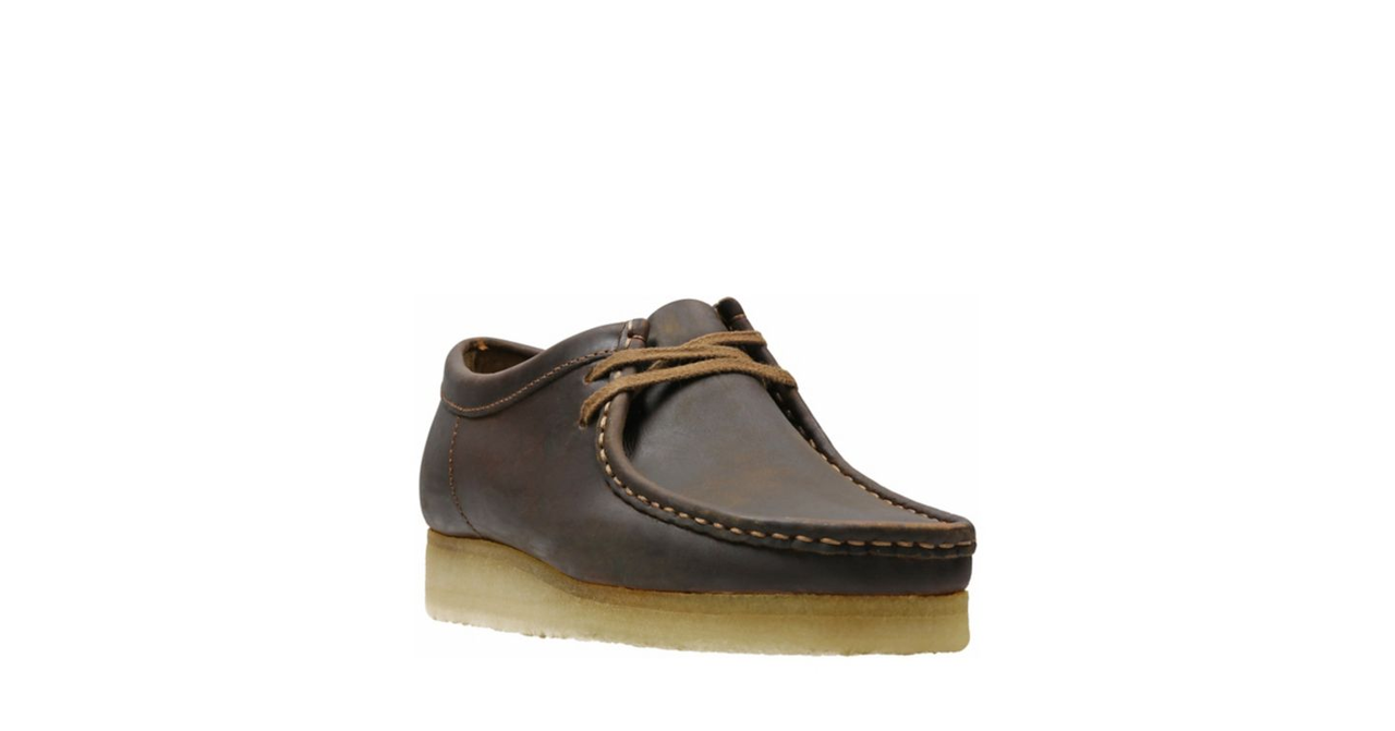 wallabee clarks leather