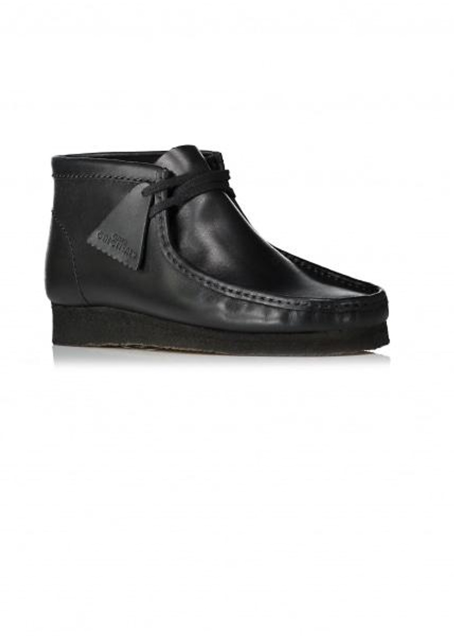 Clarks Wallabee Boot Black Leather - GQ Gentlemen's Quarters Fashion By GQ