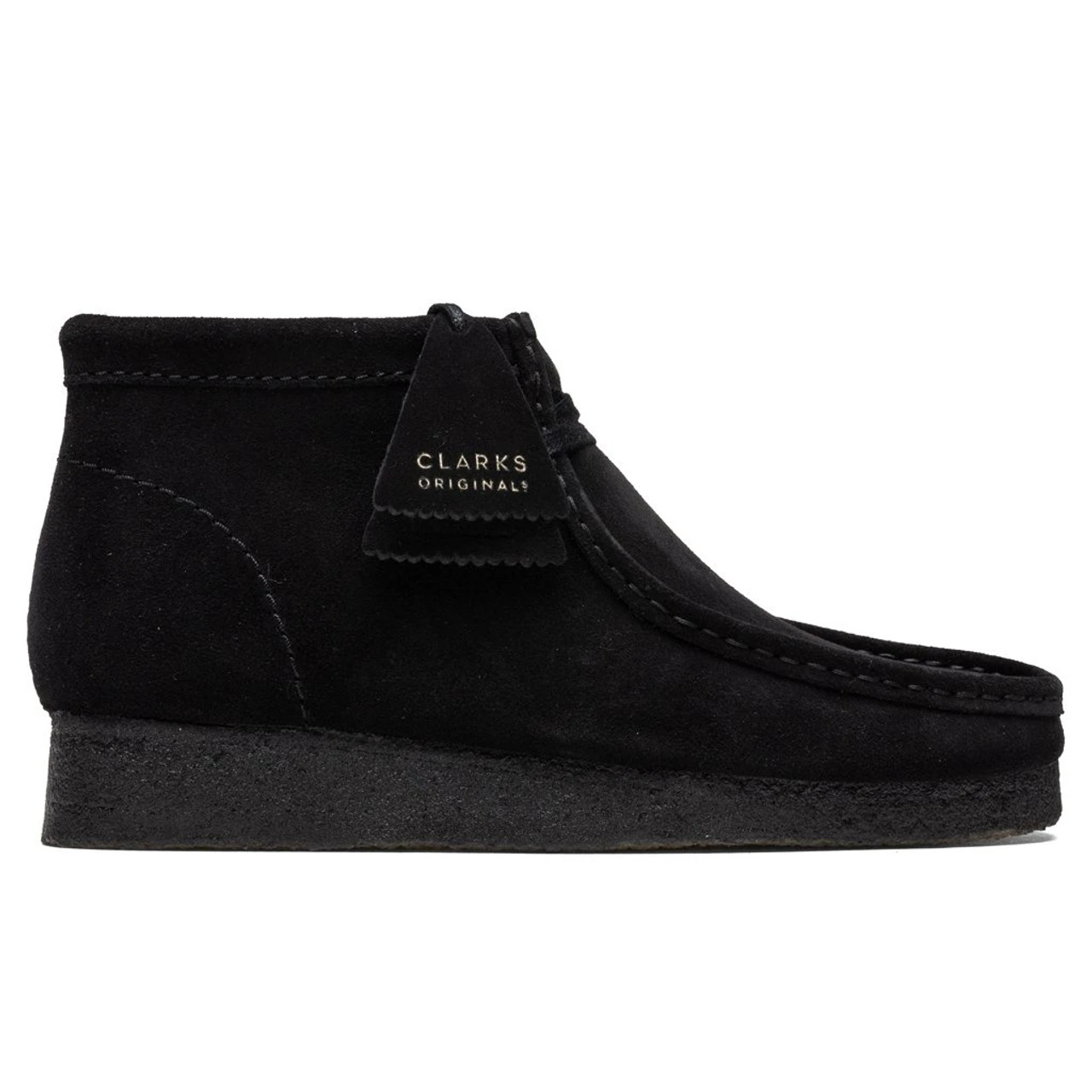 Clarks Wallabee Boot Black Suede