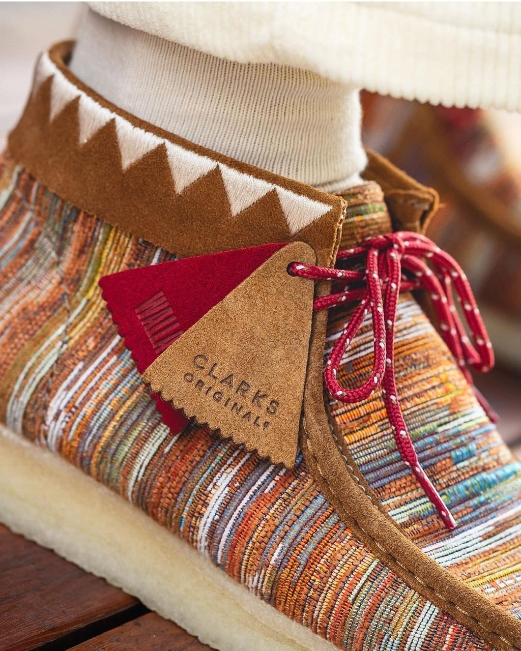 Clarks Wallabee-Boot Ginger Fabric - GQ Gentlemen's Quarters