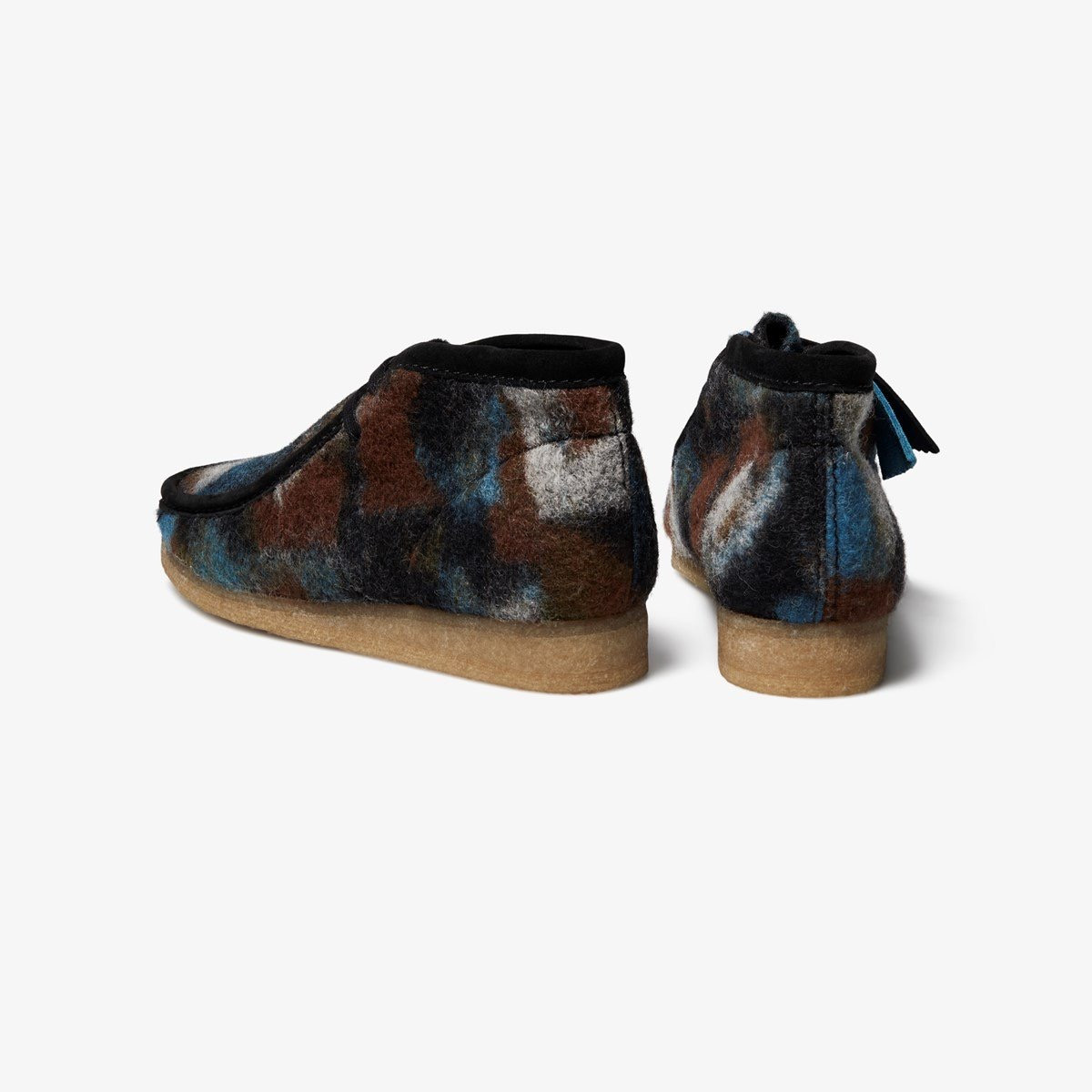 Clarks Wallabee-Black Wool - GQ Gentlemen's Quarters Fashion