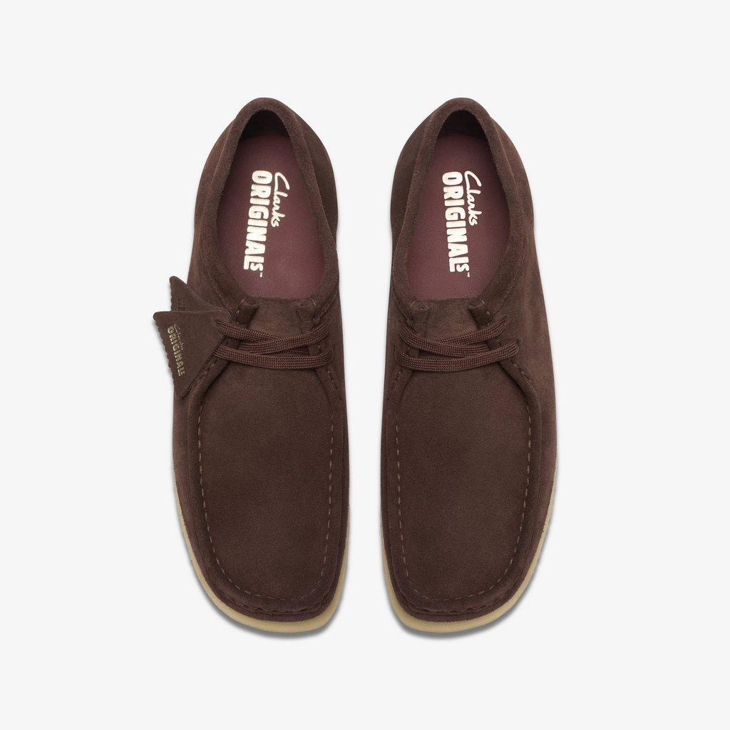 Clarks Wallabee-Dark Brown Suede