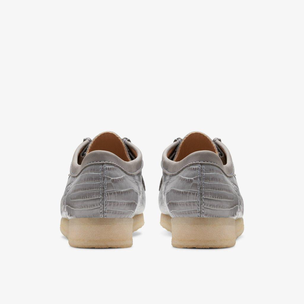 Clarks- Wallabee Grey Crocodile - GQ Gentlemen's Quarters Fashion