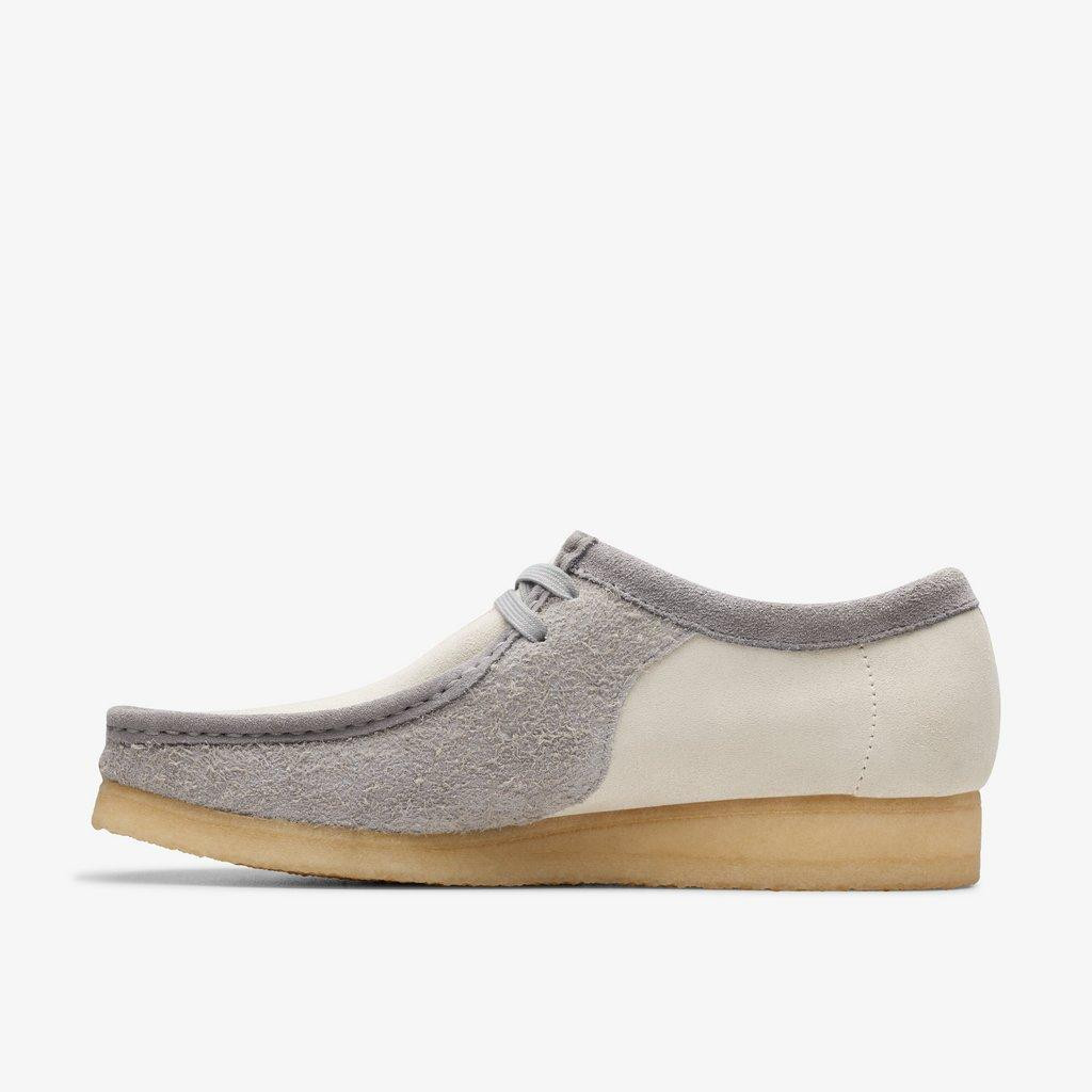 Clarks- Wallabee Grey/Offwhite - GQ Gentlemen's Quarters Fashion By GQ