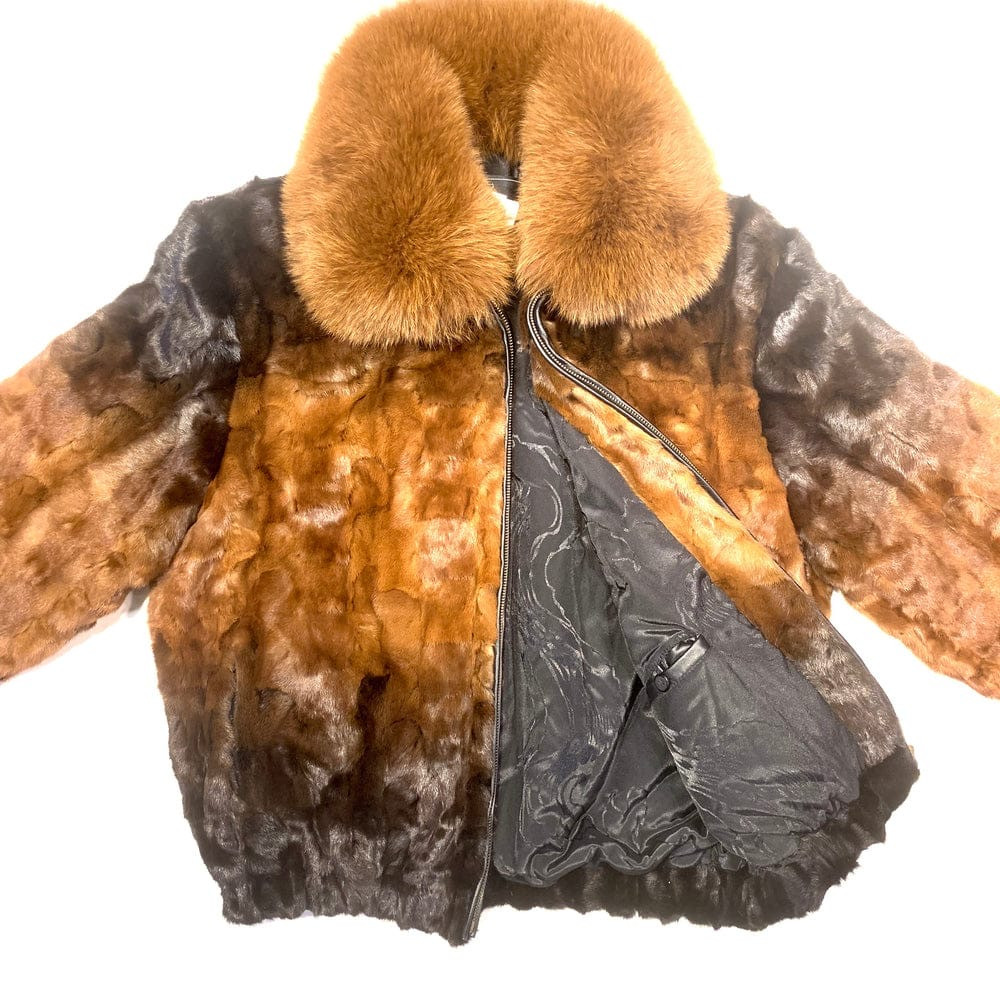 M49R01-Chocolate Brown Mink Coat - GQ Gentlemen's Quarters Fashion