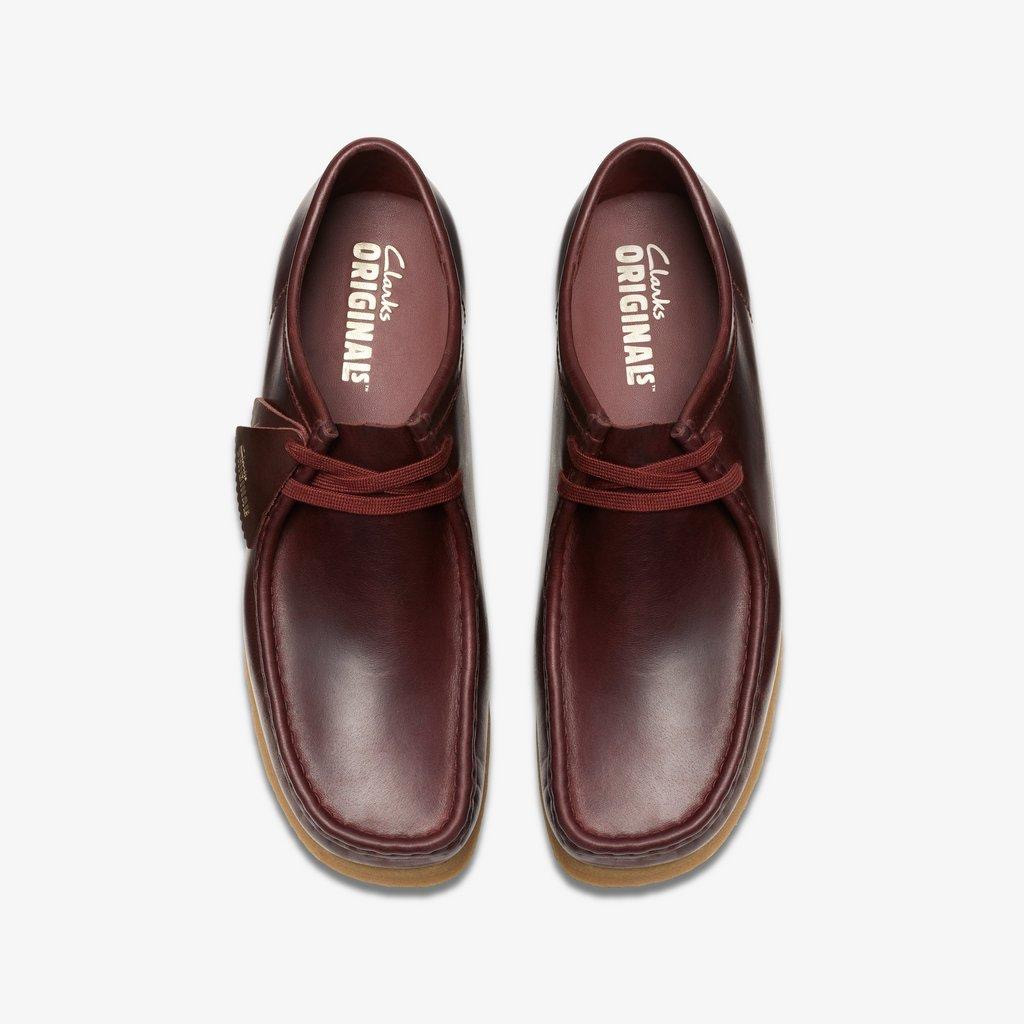 Clarks Wallabee-Burgundy Leather - GQ Gentlemen display picture 1