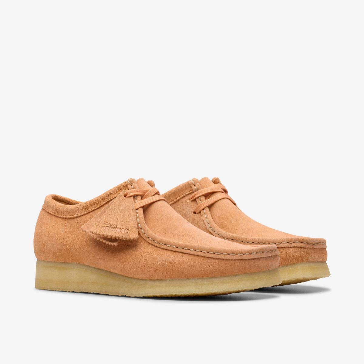 Clarks Wallabee-Pale Peach suede - GQ Gentlemen's Quarters Fashion