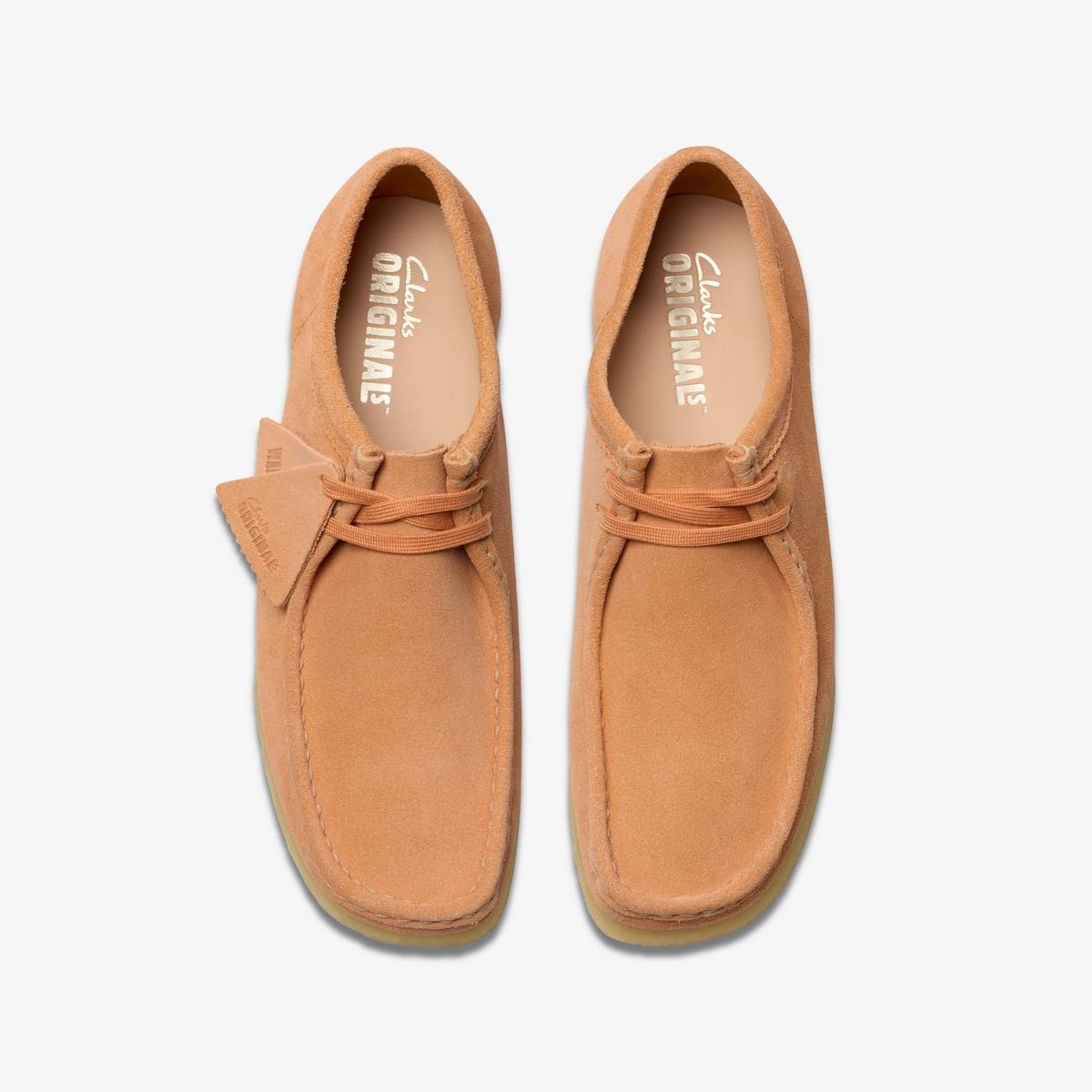 Clarks Wallabee-Pale Peach suede - GQ Gentlemen's Quarters Fashion