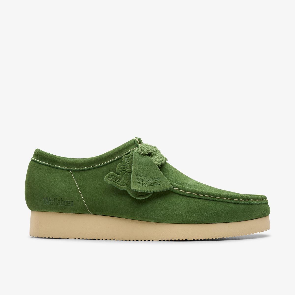 D*a様 CLARKS WALLABEE グリーン　UK8 Clarks Wallabee-Green Suede - GQ Gentlemen's Quarters Fashion By GQ
