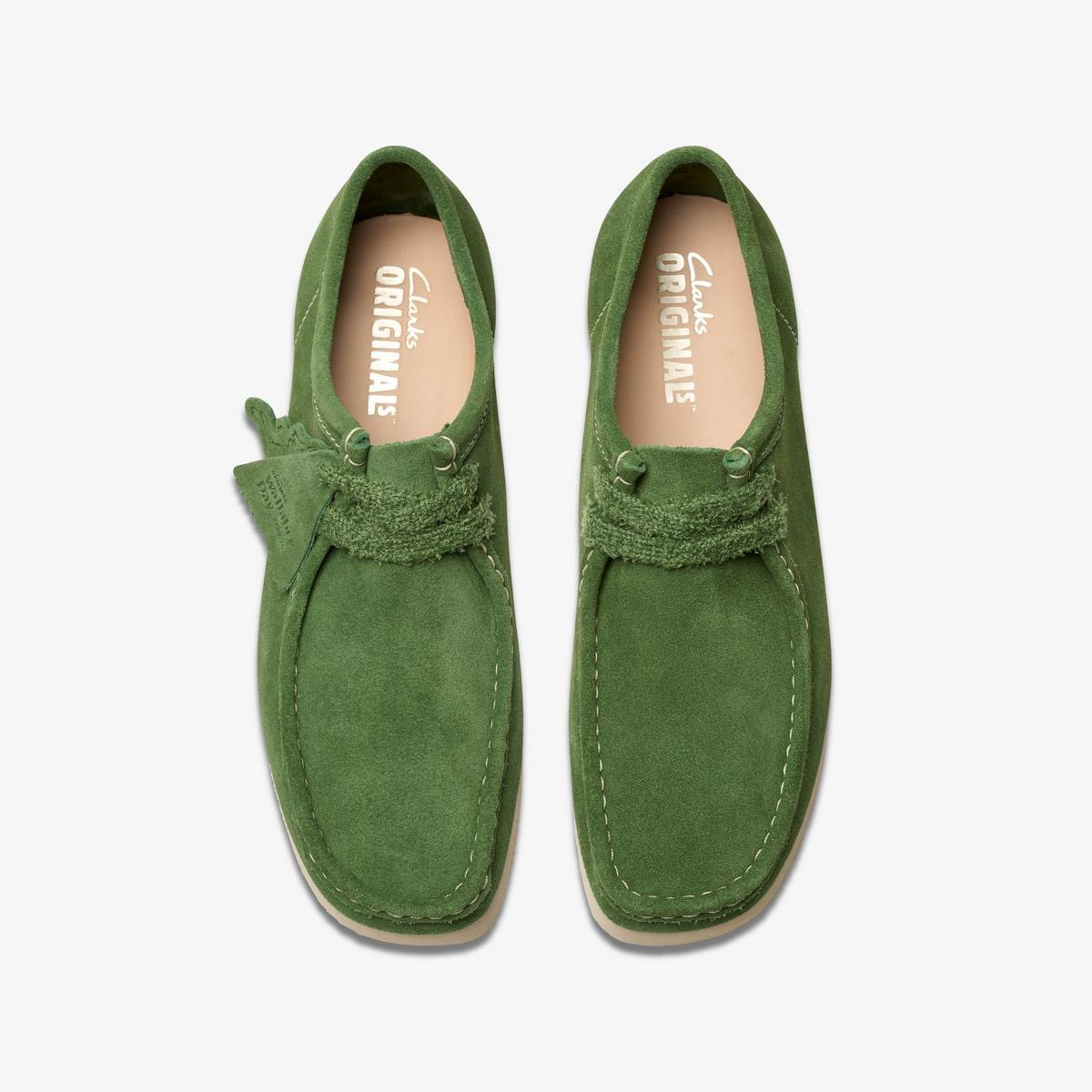 Clarks Wallabee-Green Suede - GQ Gentlemen's Quarters Fashion By GQ