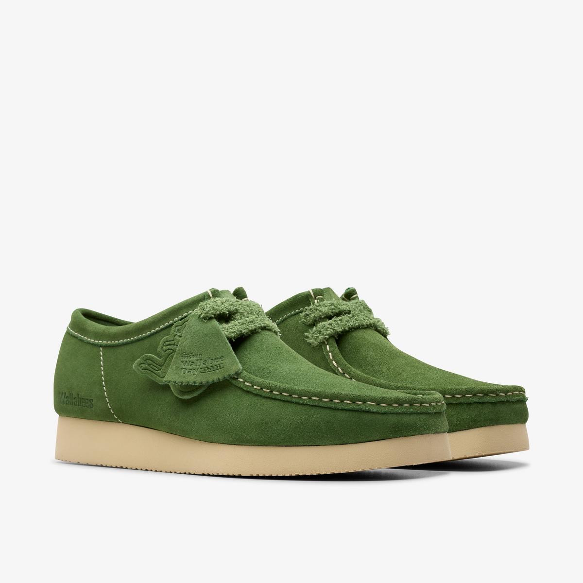 D*a様 CLARKS WALLABEE グリーン　UK8 Clarks Wallabee-Green Suede - GQ Gentlemen's Quarters Fashion By GQ