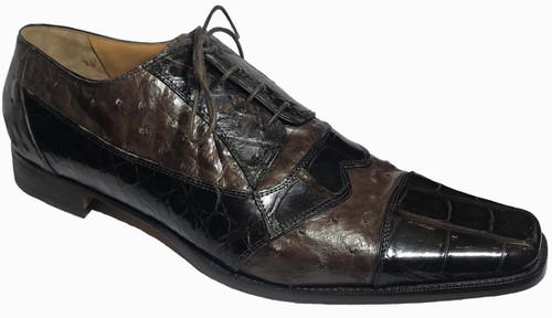 "538" by Mauri, genuine Alligator belly and genuine Ostrich . Prices are exclusive to online sales.