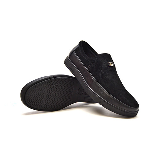 british walkers black formal slip on shoe