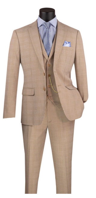 3 Piece Suit - 
single Breasted 2 button
2 Side Vents on Jacket
2 Flap Pockets On Jacket
Flat Front Pants
slim Fit
Luxurious Wool Feel
Glen plaid
Stretch arm hole
 

Proud to have such a long and rich heritage, Vinci has been suiting and booting up men for generations. Vinci combines contemporary fit and fashionable colors with patterns and styles for the modern gentlemen.

As a brand, Vinci inspires and guides; whatever the occasion, customers always look and feel exquisite. Vinci offers in-depth suiting expertise and knowledge while adapting to the latest fashion trends.

 

 

Prices exclusive to online sales only.