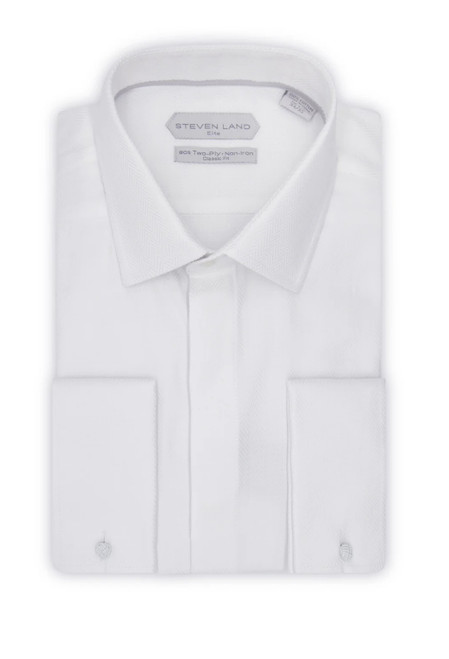 WHITE
100% cotton
Classic Collar
French Cuff
Hidden Placket
Removable collar stays


The Maxwell is a must have dress shirt. Unlike most Herringbone shirts the Maxwell herringbone pattern stands out allowing the wearer to have a multi-dimensional solid shirt. Featuring a classic collar and French cuffs, Hidden placket and complementary silk knots.
