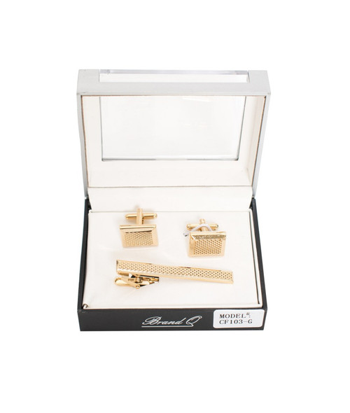 Fashion Men's Rhodium Plated Cufflinks with Matching Tie Clip
100% Brand new
Comes with a nice jewelry box
Shape: Square
Size: Approximately 5/8 x 5/8 inches
Tie clip size: Approximately 2 1/4 inches