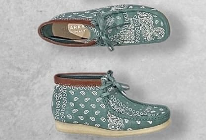 Clarks Wallabee-Boot Green Paisley - GQ Gentlemen's Quarters