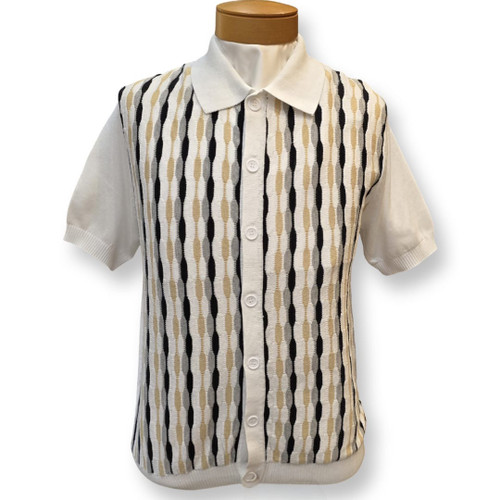 【NOICE】 VINTAGE SKASHI KNIT POLO TOP / 追跡付 YOKO SAKAMOTO S/S POLO Black