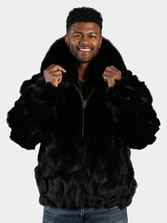M73R01GS-Full Fox Fur Jacket - GQ Gentlemen's Quarters Fashion By GQ