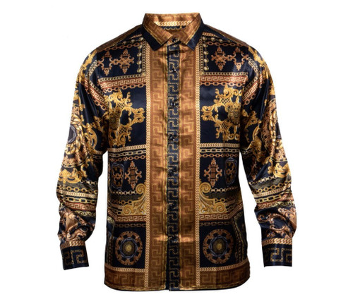 Luxurious satin shirt will have you noticed from across the room.  Weather its a causal vibe your looking for or a classy look, this shirt will serve for all occasions. 
True to size, these are not slim fit
The digital print luxury collection by Prestige
All shirts are customized digital prints.
Each shirts print will be the same placement.
Soft silk type finish with a comfortable flow.