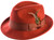 Featuring a real satin lining, this all Brick fedora hat has the styles to make your moves come alive. Made of 100% Wool Felt. Prices are exclusive to online sales.