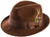 Featuring a real satin lining, this all Brown fedora hat has the styles to make your moves come alive. Made of 100% Wool Felt. Prices are exclusive to online sales.