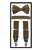 
 Solid Polyester & Satin Suspenders Sets 
Suspender Set includes Suspender, Bow Tie & Hanky.

Convertible (Clip or Button)