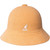 One of Kangol's signautre styles, the Bermuda Casual was made famous by entertainers like LL Cool J in the late 1980's. This bucket is made of soft terrycloth and has a button on top.. Has the famous Kangaroo logo embroidered on the front.