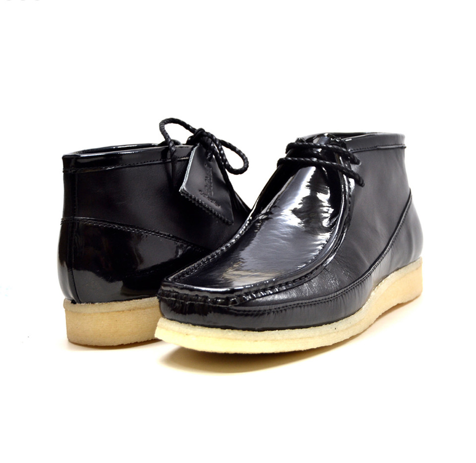 British Collection Walkers Black Leather & Patent GQ Gentlemen's