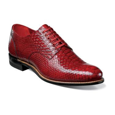 00055 600 Red Madison Plain Toe Oxford - GQ Gentlemen display picture 3
