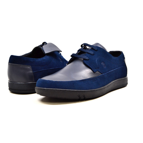British Collection Bristol Navy Leather & Suede - GQ  display picture 2
