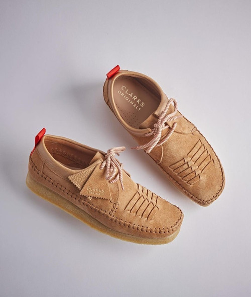 clarks weaver tan leather