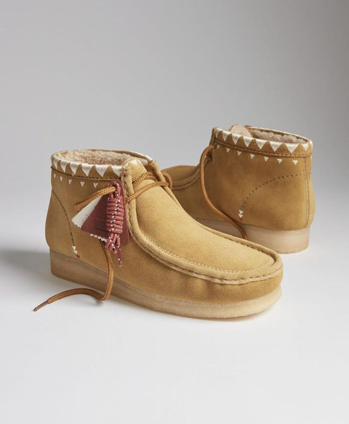 Clarks Wallabee-Boot Oakmoss-Warmlined - GQ Gentlemen's Quarters