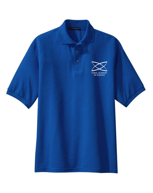 High School - Adult Short Sleeve Polo Royal Blue